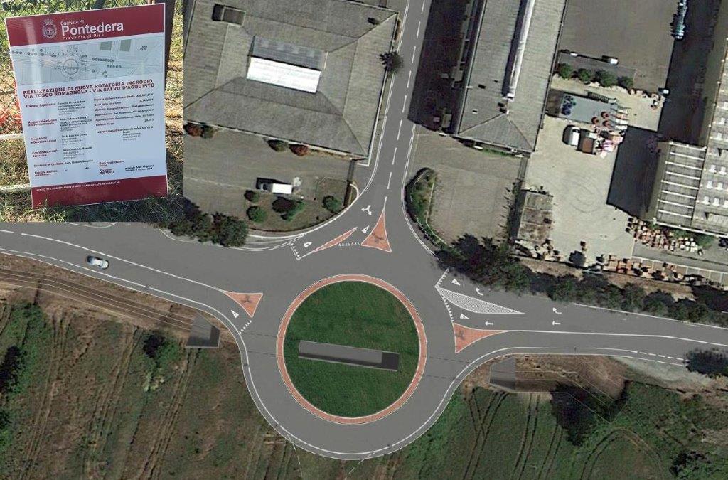 Il rendering della rotatoria al Chiesino