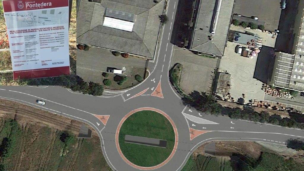 Il rendering della rotatoria al Chiesino