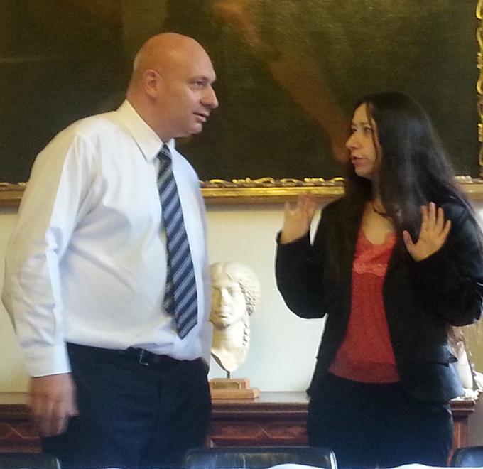 Filippo Vannoni, presidente Publiacqua, e Daniela Belliti