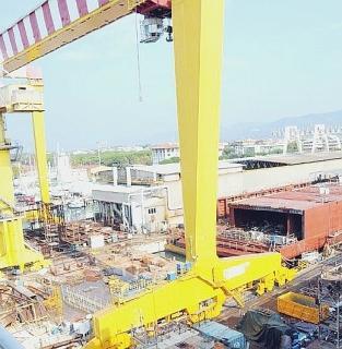 Una veduta dei Nuovi Cantieri Apuania