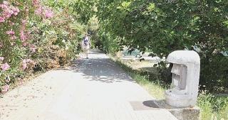 Il geotessuto è utilizzato per le piste ciclabili