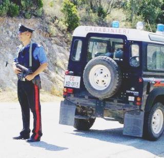 Un posto di blocco dei carabinieri