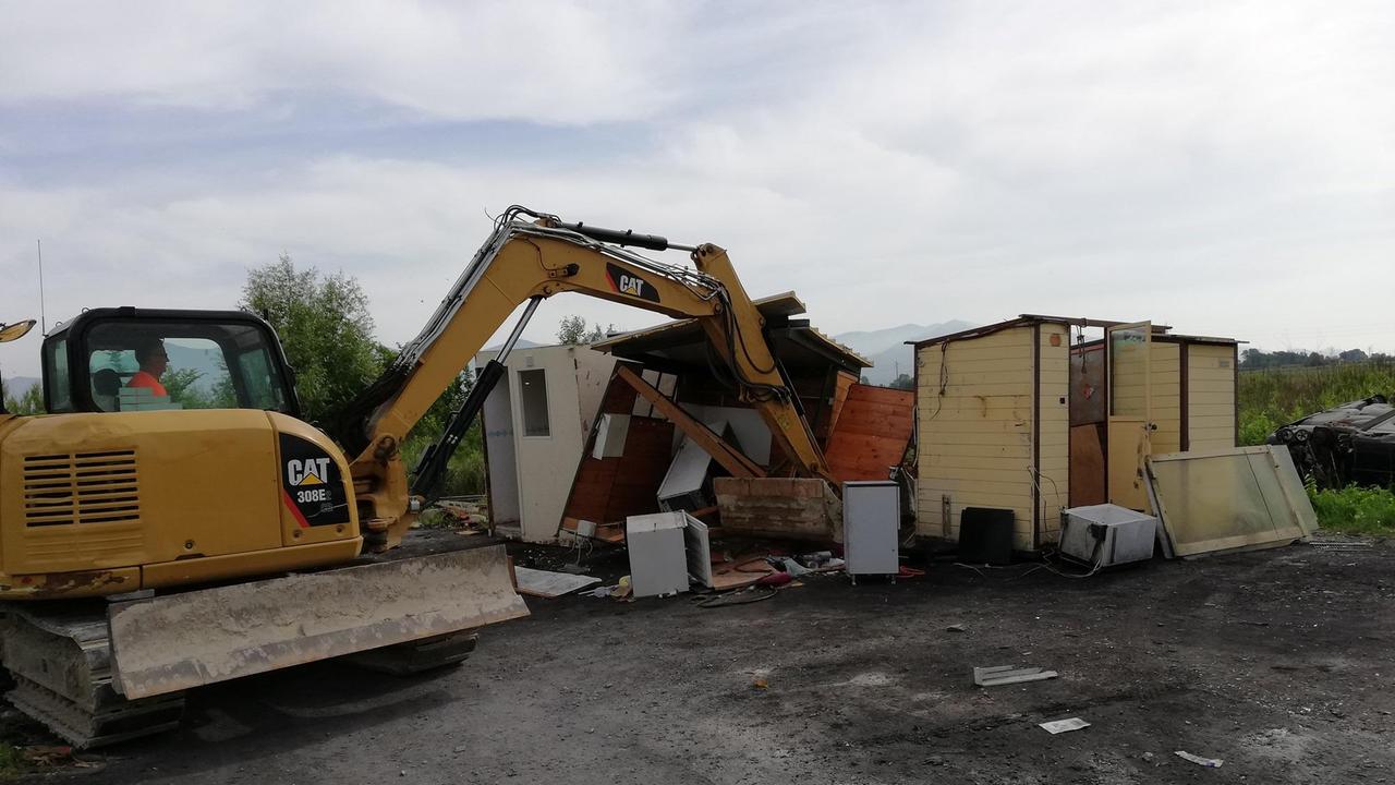I primi interventi degli scorsi mesi al campo rom di Ospedaletto