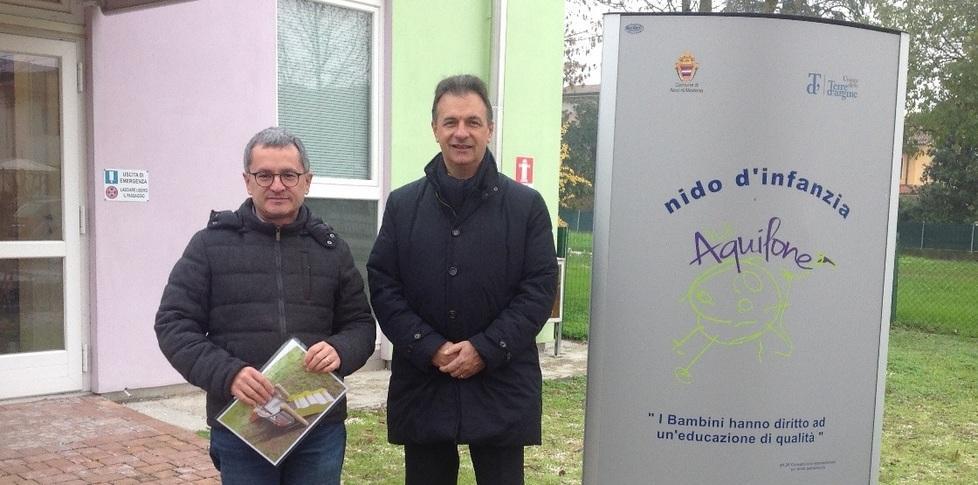Donazione all’asilo Nuova area giochi grazie a Banco Bpm 