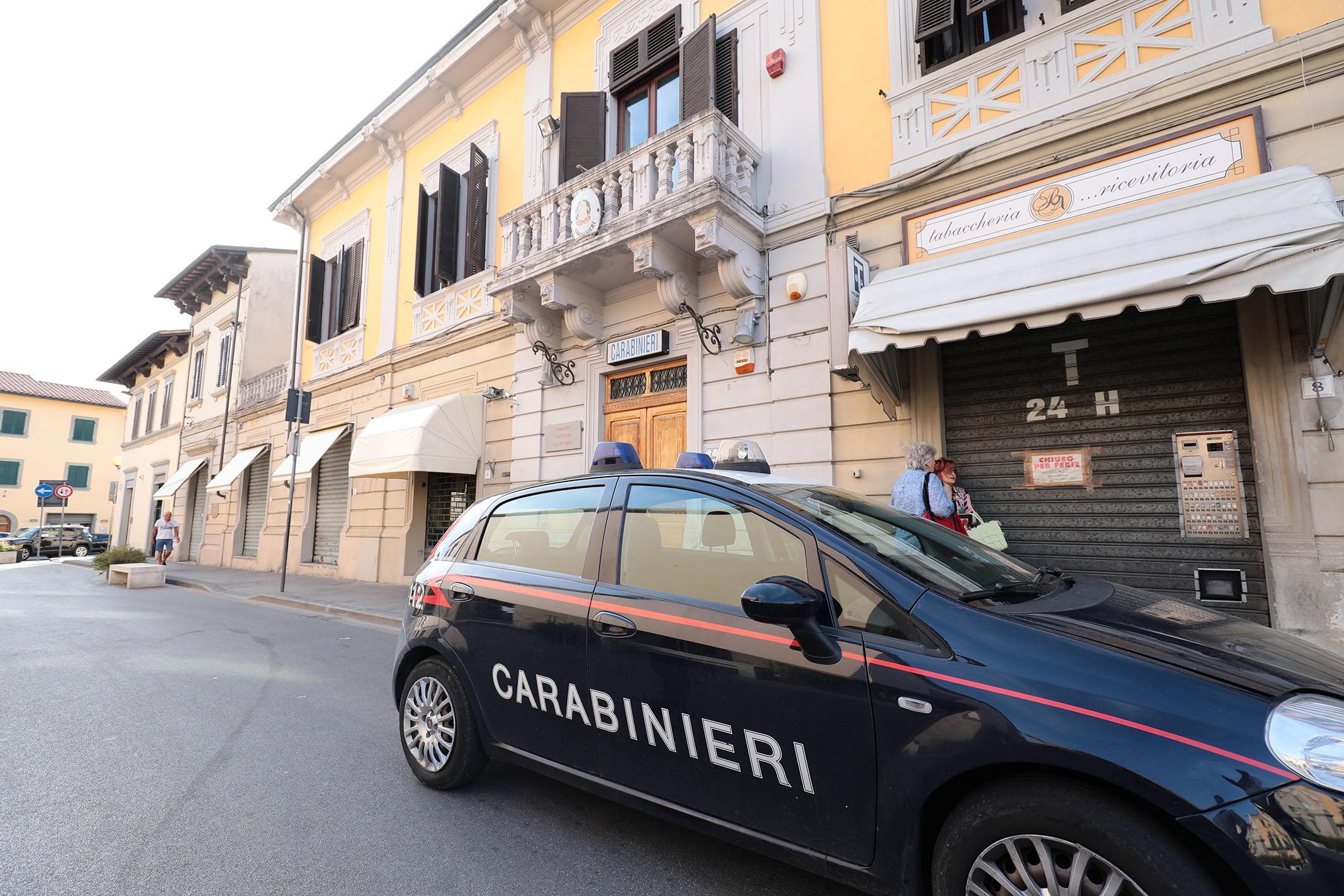 La caserma dei carabinieri di Fucecchio