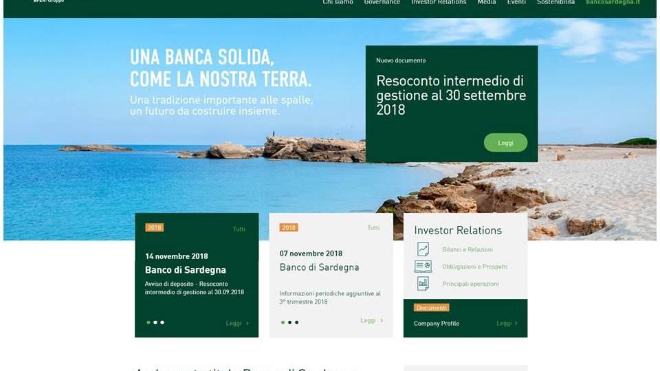 Online i nuovi siti del Banco di Sardegna