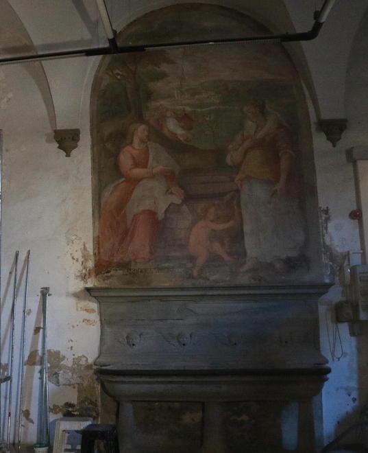 Scoperti preziosi affreschi nella palestra di Juri Chechi 