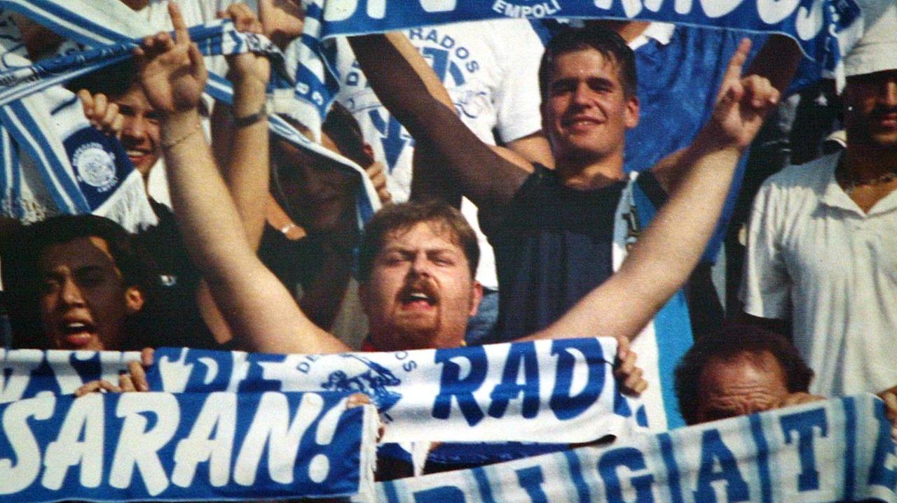 Gli ultrà dell'Empoli nel ricordo di Emiliano