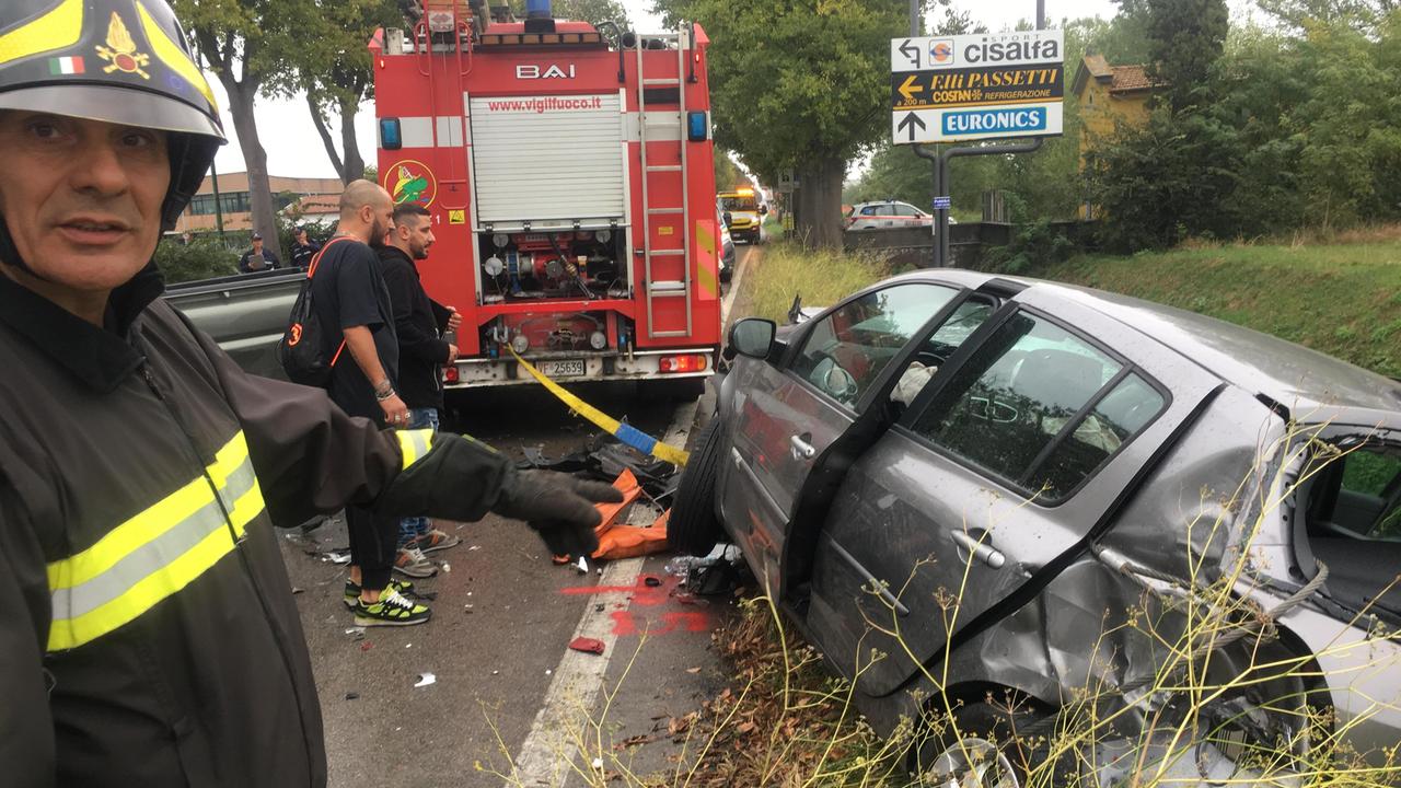 Un incidente sulla Tosco Romagnola