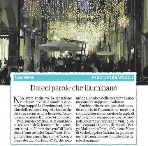 «Illuminiamo Pisa con i versi di Leopardi e il litorale con le strofe di D’Annunzio» 