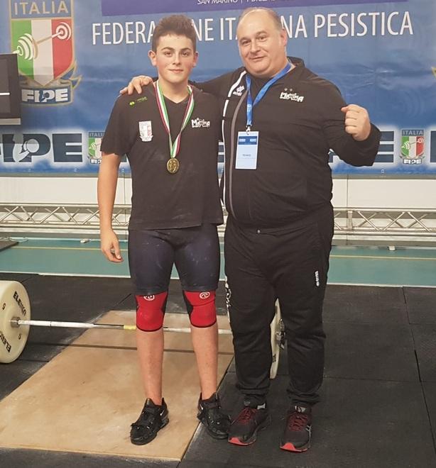 Iacopo Falsinotti campione italiano di pesistica 