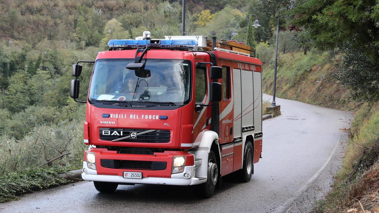 Un mezzo dei vigili del fuoco