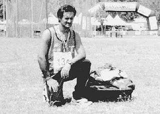 L’atleta non vedente Stefano Gori