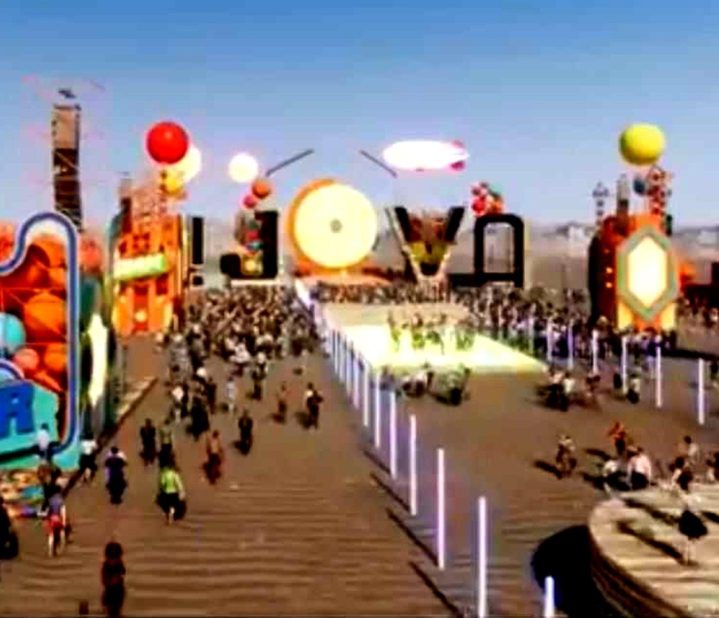 Al porto una finta spiaggia per il concerto di Jovanotti 