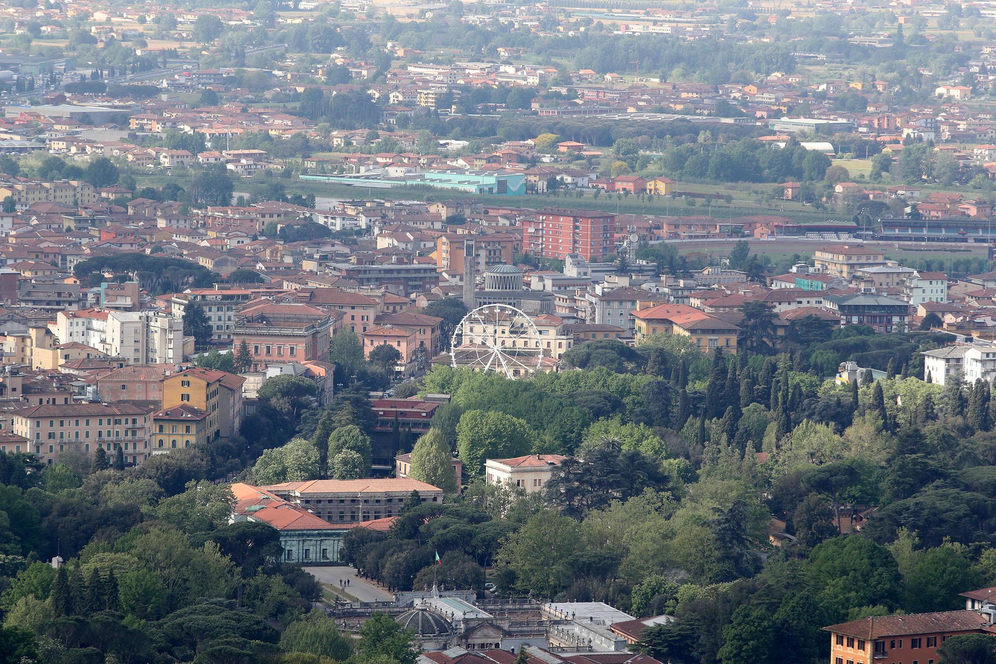 Una panoramica di Montecatini