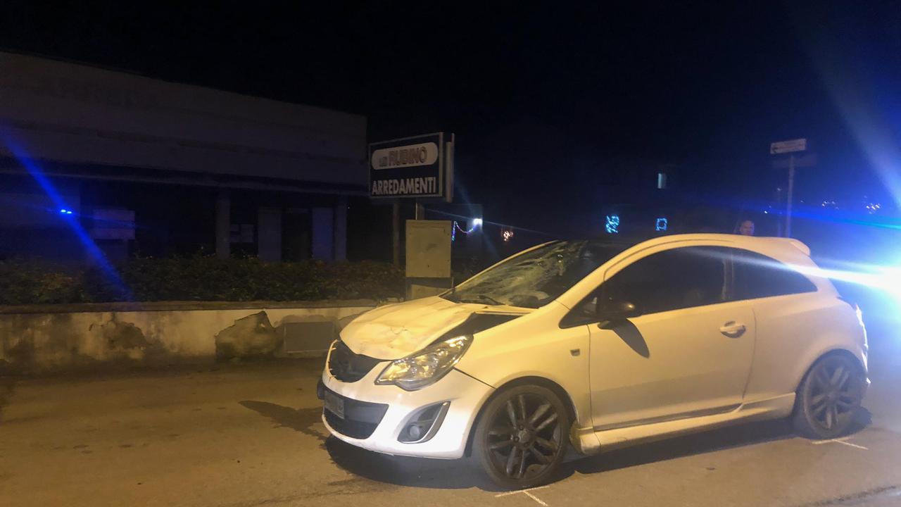 l'auto coinvolta nell'incidente