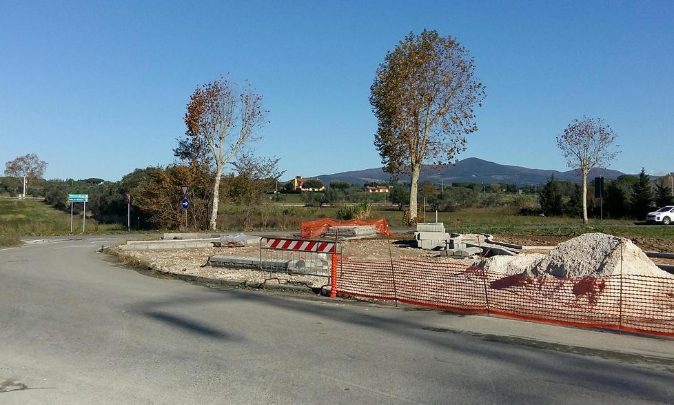 Palazzi, aperto il cantiere per creare la nuova rotatoria 