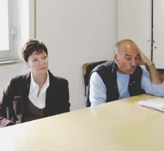 Rigoletta Vincenti e Piero Marchini; l’incontro con alcune donne che lavorano nel cantiere navale,
