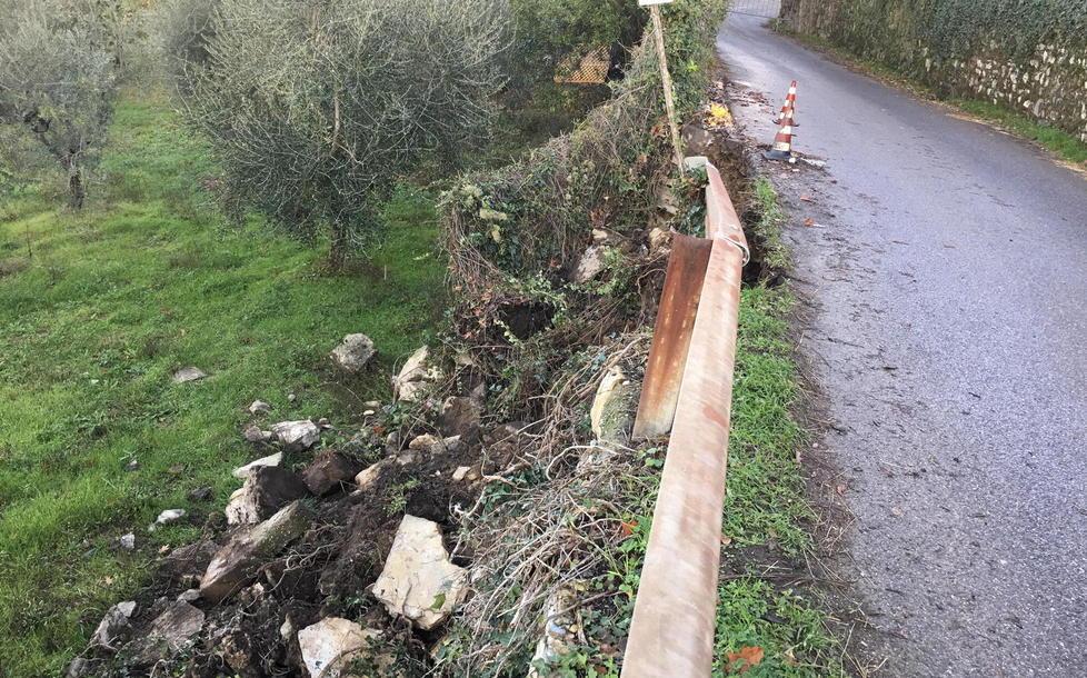 Frana la strada per Canneto 