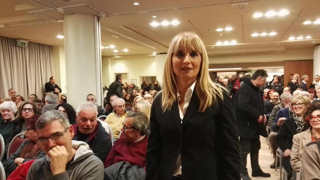 Marilena Garnier durante la serata all'Art Hotel