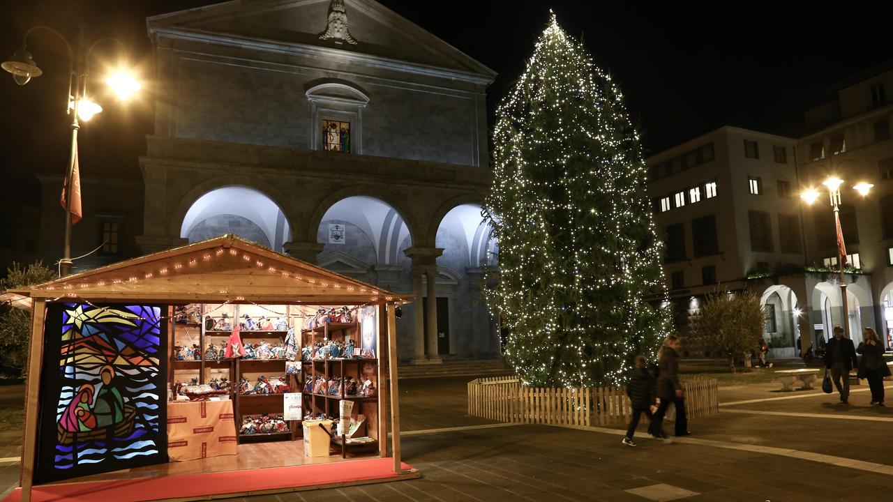 Piazza Grande, svastica sulla casa del centro Mondialità, danneggiato anche l'albero