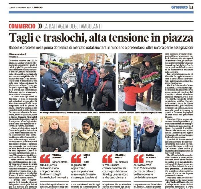 Mercati prenatalizi, accordo tra Comune e ambulanti 
