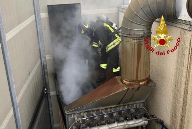 Incendio nel calzaturificio Sergio Natalini a Pieve a Nievole