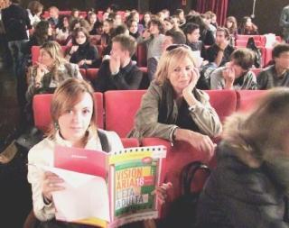 Studenti in sala; i ragazzi hanno votato per il Premio Fuoriclasse