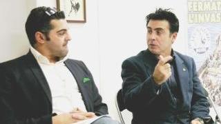L’europarlamentare Claudio Morganti insieme a Emilio Paradiso