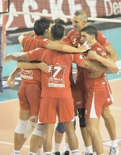 L’esultanza dei “Lupi” per la vittoria conquistata contro l’Isernia