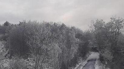Prima neve sul Monte Serra