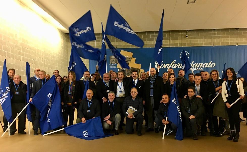 Manifestazione di Lapam per infrastrutture e pmi 