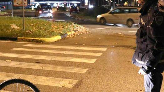 Investito in bici sulle strisce
