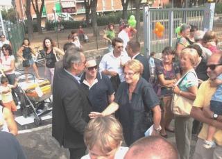 L’inagurazione di un nuovo asilo comunale in via Tommasi