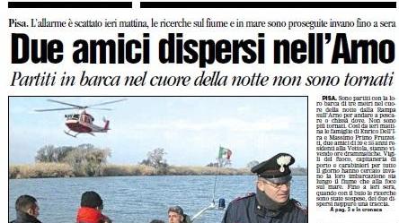 Marzo 2006, il fiume inghiottì due pescatori. E il dramma si ripete