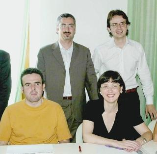 Dario Parrini, Federico Campatelli, Luciana Cappelli ed Enrico Sostegni