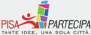 Il logo disegnato da Lisa Gelli per Pisa Partecipa