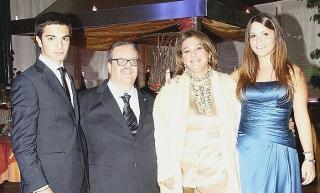 Pier Francesco e Chiara Parra con i festeggiati: Giovanni ed Elisabetta
