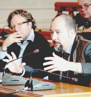 In alto: l’intervento di Roberto Nardi presidente della Camera di commercio