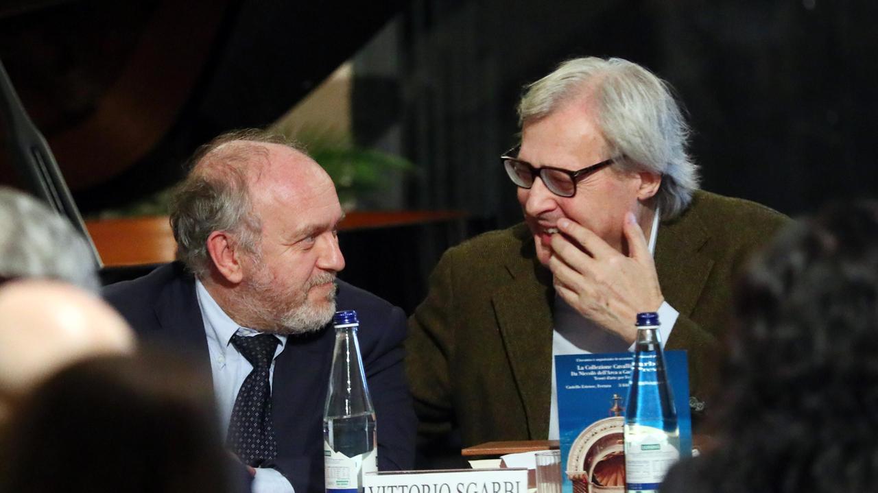 Il sindaco Tagliani con Sgarbi