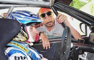 Paolo Bettini (oggi al via) col patron di Rally Point Armando Colombini