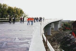 Il nuovo viadotto in costruzione