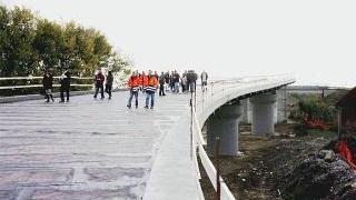 Il nuovo viadotto in costruzione