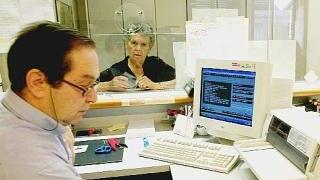 Un addetto al telelavoro