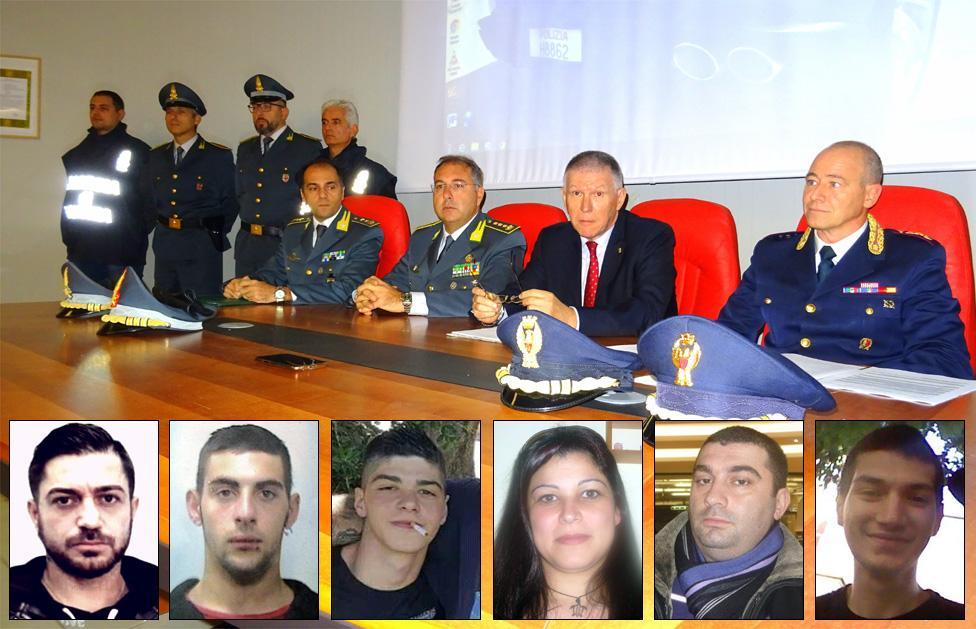 Gianfranco Fattaccio, Andrea Pintadu, Gabriele Serra, Claudia Puggioni, Antonio Fattaccio e Gabriele Ru