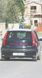 Un cavallo ucciso (foto d’archivio) e i carabinieri che sono intervenuti all’interno della azienda agricola