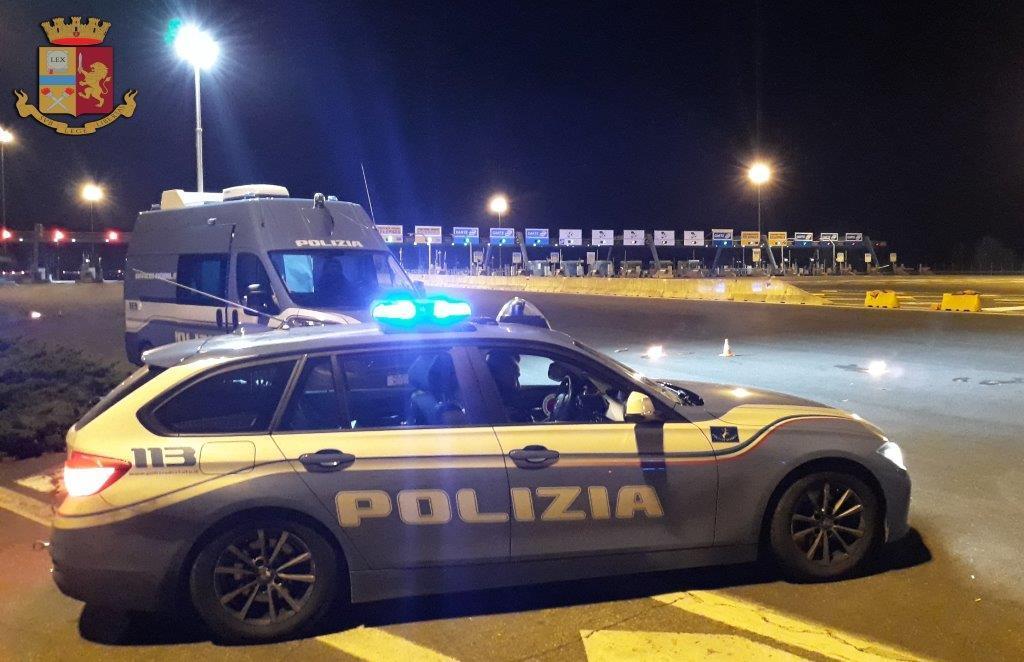 I controlli della polizia stradale nel fine settimana