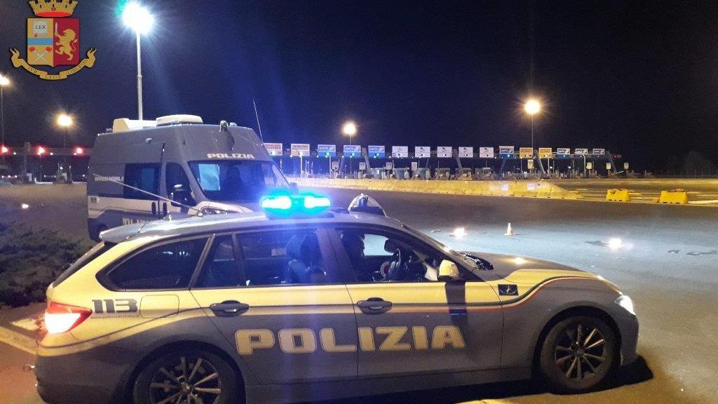 I controlli della polizia stradale nel fine settimana