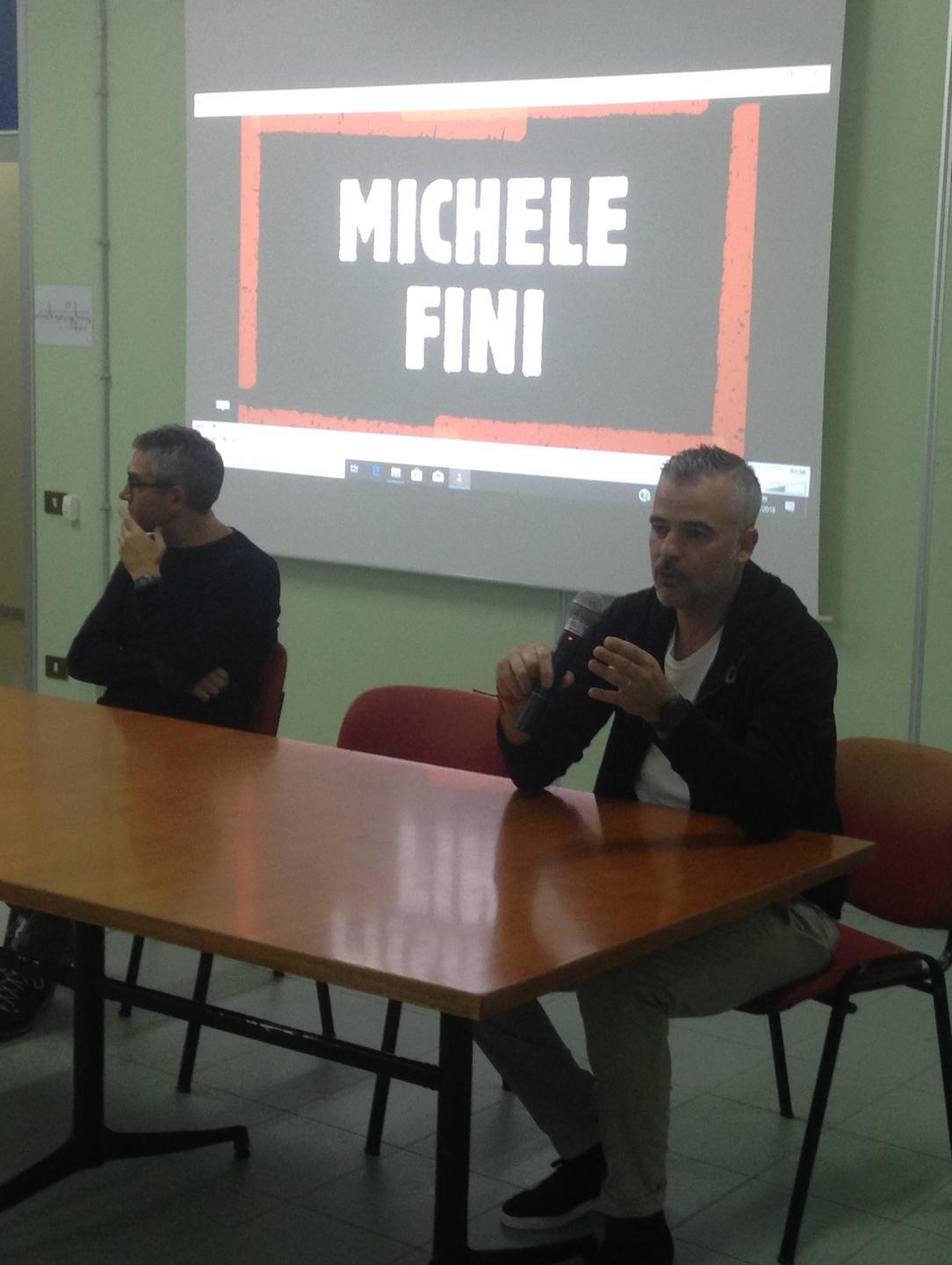 Michele Fini conquista gli studenti del Liceo 