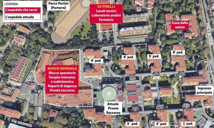 C’è l’accordo: si farà il nuovo ospedale di Livorno. Ecco dove sorgerà